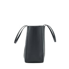 BALENCIAGA LEATHER SHOPPING TOTE BAG BLACK