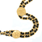 CHANEL 22A WALLET ON CHAIN CAVIAR BLACK GHW (MICROCHIP)