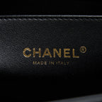 CHANEL MEDIUM BOY BAG LAMBSKIN BLACK BRUSHED GHW (MICROCHIP)