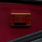 CHANEL 22A WALLET ON CHAIN CAVIAR BLACK GHW (MICROCHIP)