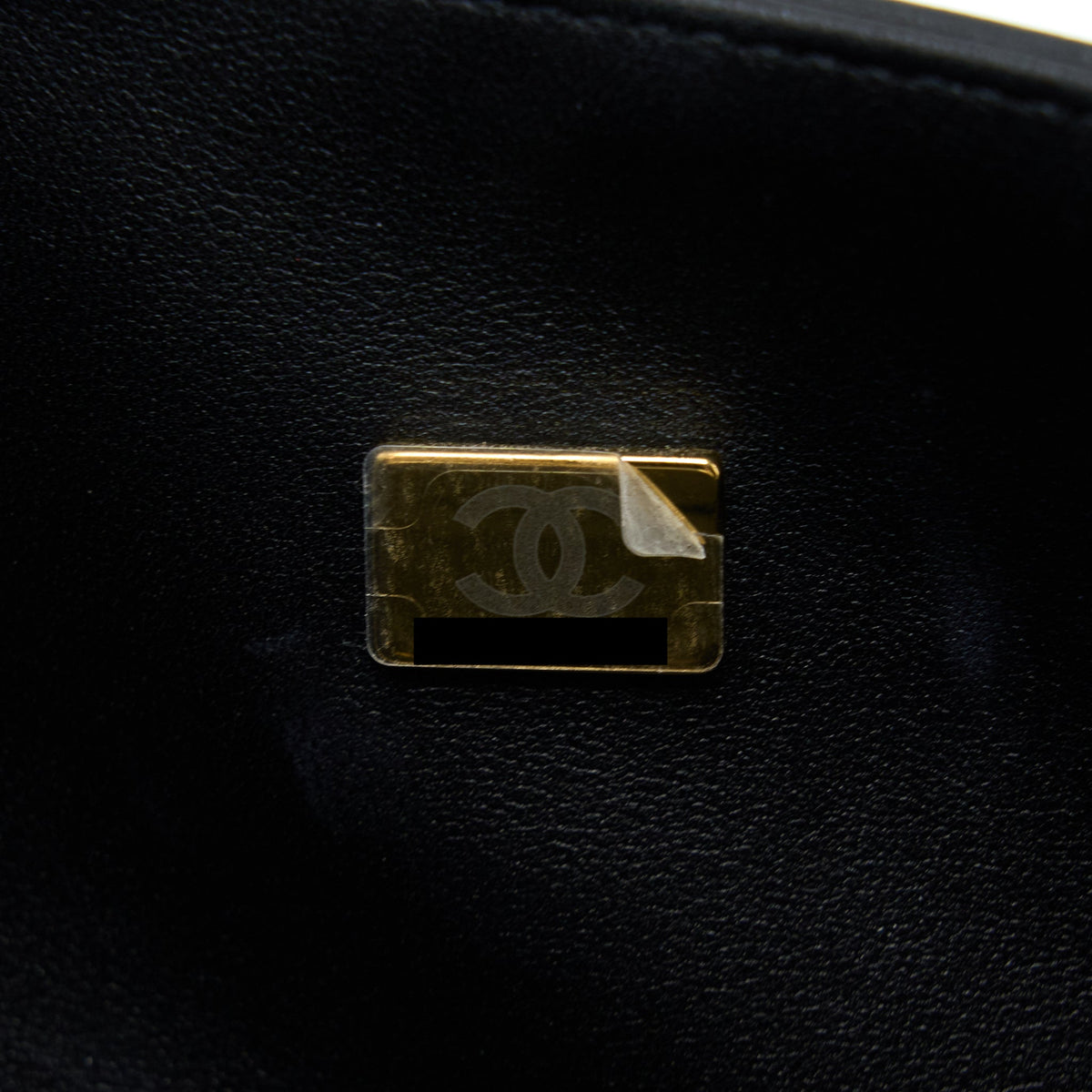 CHANEL MEDIUM BOY BAG LAMBSKIN BLACK BRUSHED GHW (MICROCHIP)