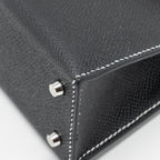 HERMES MINI KELLY II SPECIAL ORDER EPSOM BLACK/LIME SHW