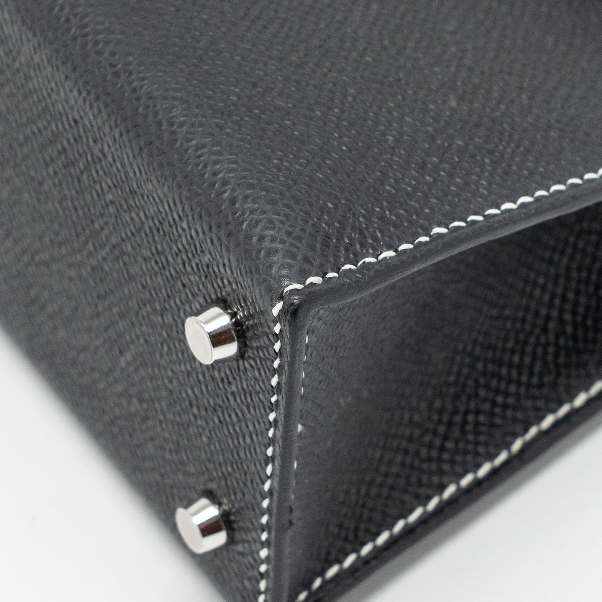 Hermes Mini Kelly II Special Order Epsom Black/Lime SHW