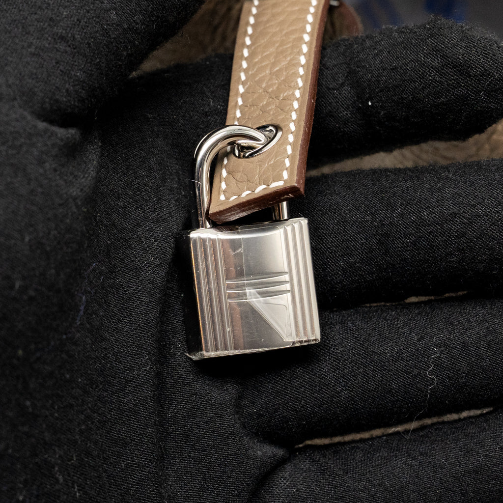 Hermes Picotin 18 Lock Bag Clemence etoupe SHW