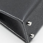 Hermes Mini Kelly II Special Order Epsom Black/Lime SHW