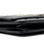 CHANEL 2.55 REISSUE LUCKY CHARMS WALLET ON CHAIN AGED CALFSKIN BLACK RUTHENIUM HARDWARE