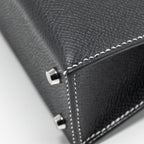 Hermes Mini Kelly II Special Order Epsom Black/Lime SHW