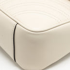 Gucci medium GG Marmont Shoulder Bag Matelasse Chevron Leather White GHW