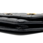 CHANEL 2.55 REISSUE LUCKY CHARMS WALLET ON CHAIN AGED CALFSKIN BLACK RUTHENIUM HARDWARE