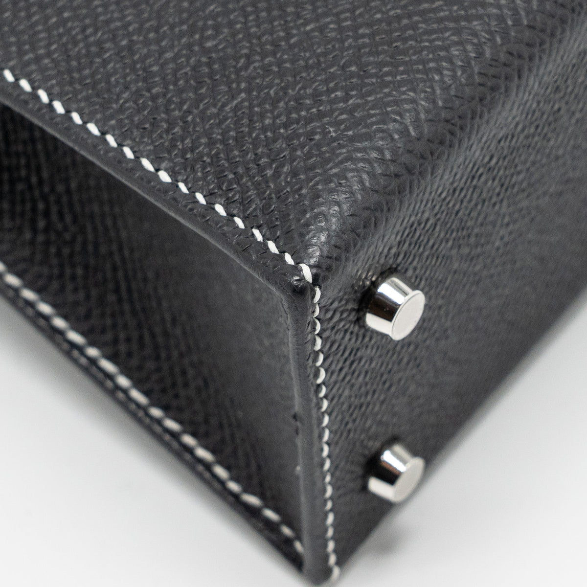 Hermes Mini Kelly II Special Order Epsom Black/Lime SHW