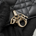DIOR MY DIOR - DIOR TALK PHONE POUCH LAMBSKIN BLACK LGHW