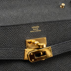 Hermes kelly to go epsom black GHW