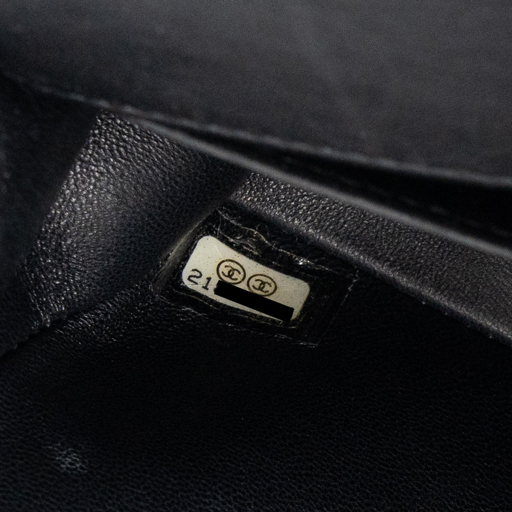 CHANEL SMALL BOY BAG RABBIT HAIR LIMITED EDITION LAMBSKIN BLACK GHW