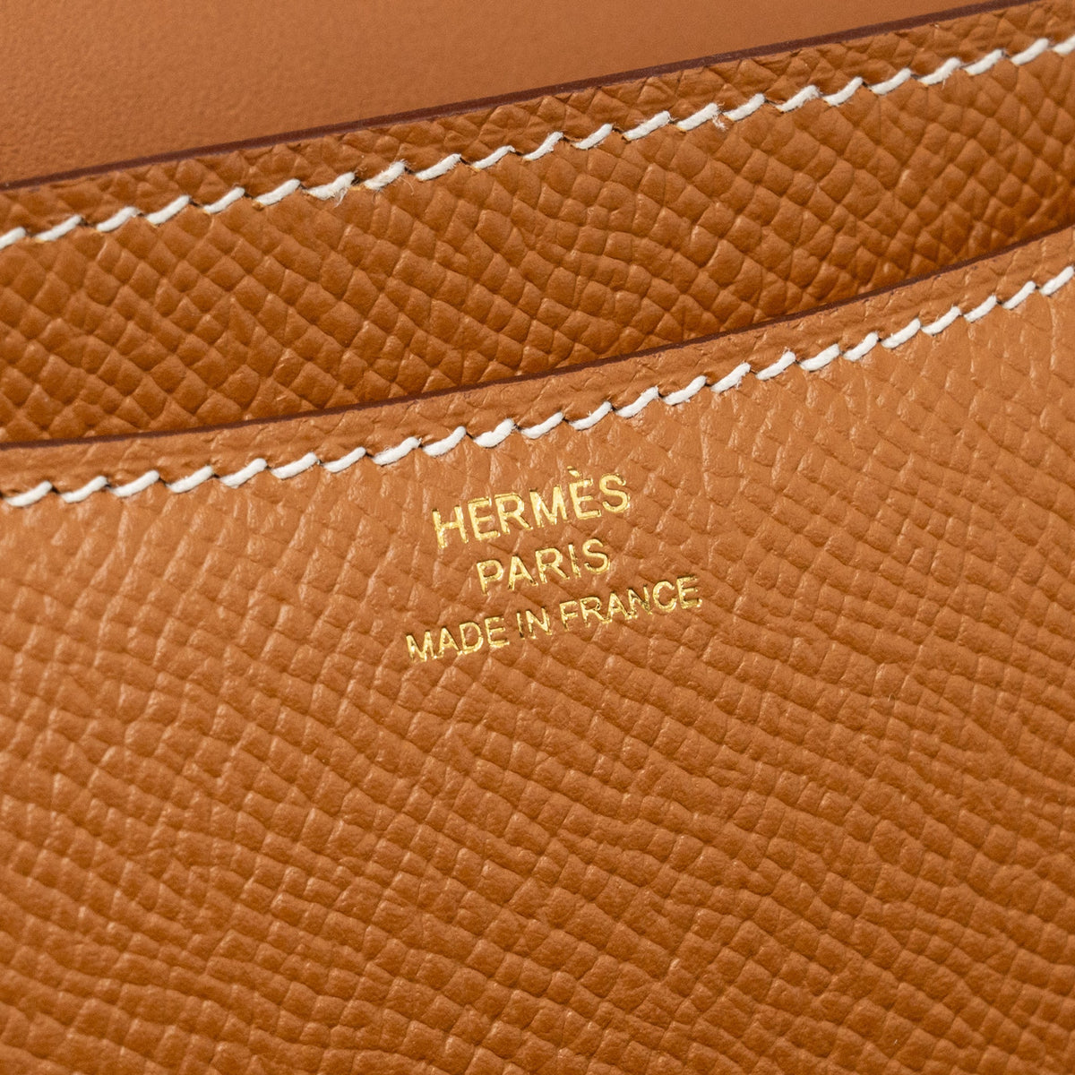 Hermes Mini Constance Epsom Gold GHW
