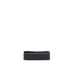CHANEL 22C PEARL CRUSH WALLET ON CHAIN LAMBSKIN BLACK GHW (MICROCHIP)