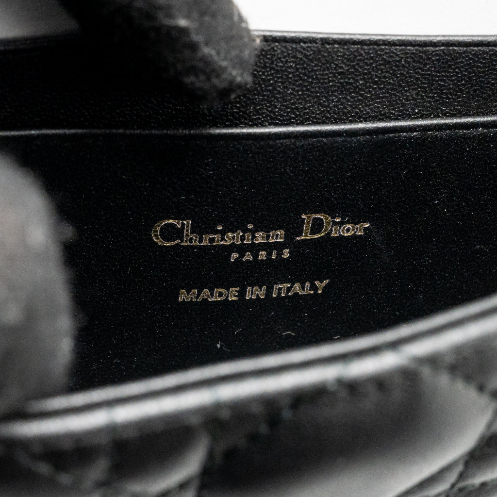 DIOR MY DIOR - DIOR TALK PHONE POUCH LAMBSKIN BLACK LGHW
