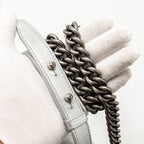 CHANEL MEDIUM BOY BAG LAMBSKIN SILVER SHW
