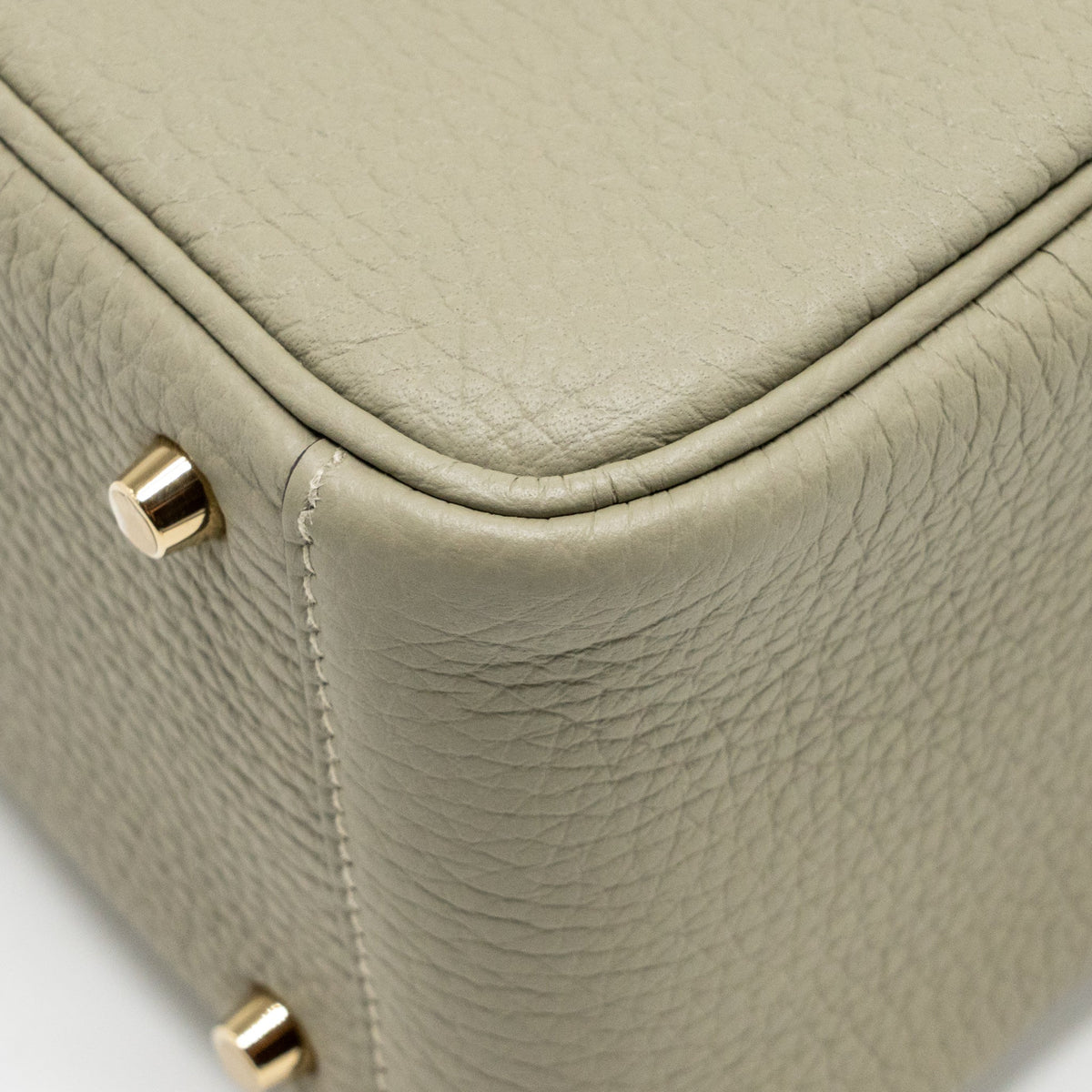 Hermes Mini Lindy Clemence Sauge GHW