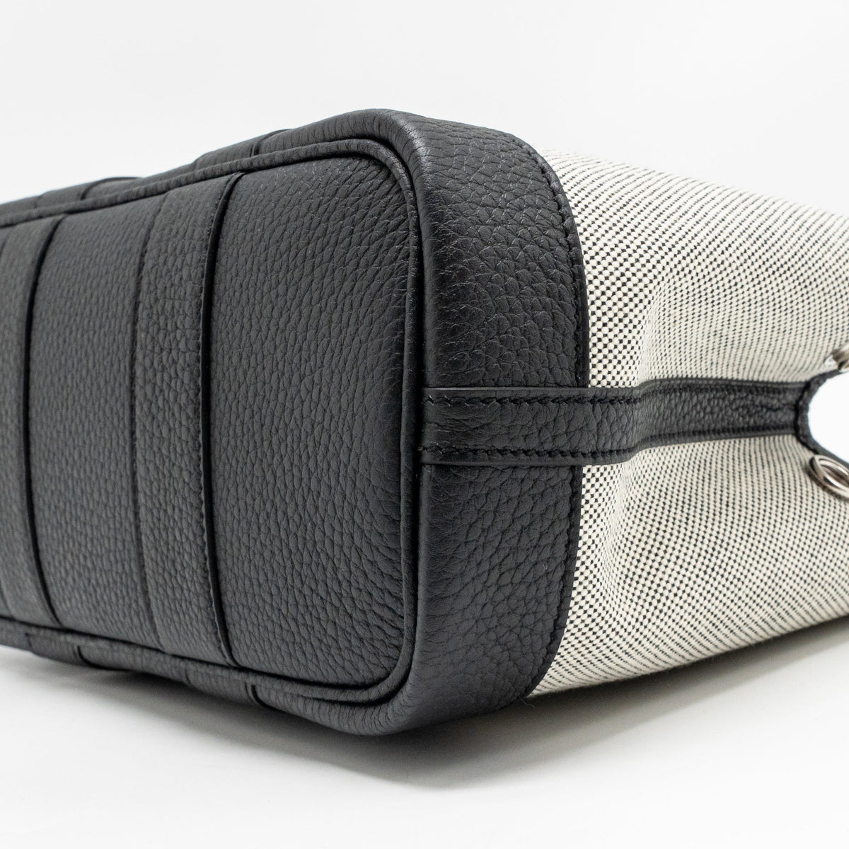 Hermes Neo Garden Party 23 Canvas/Negonda Ecru-Noir/Noir SHW