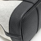Hermes Neo Garden Party 23 Canvas/Negonda Ecru-Noir/Noir SHW