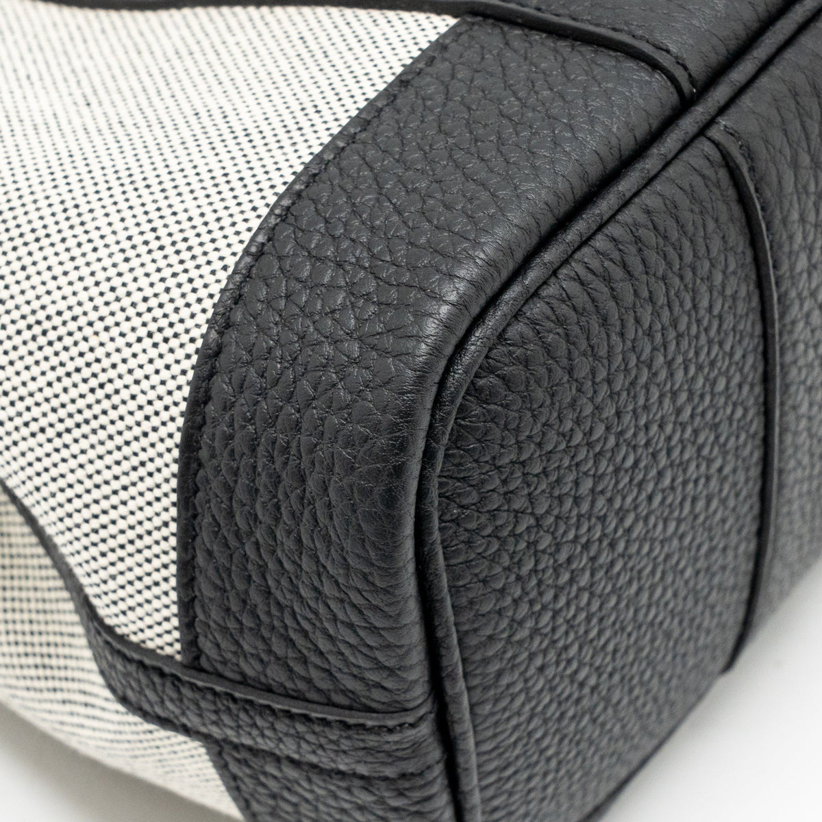Hermes Neo Garden Party 23 Canvas/Negonda Ecru-Noir/Noir SHW