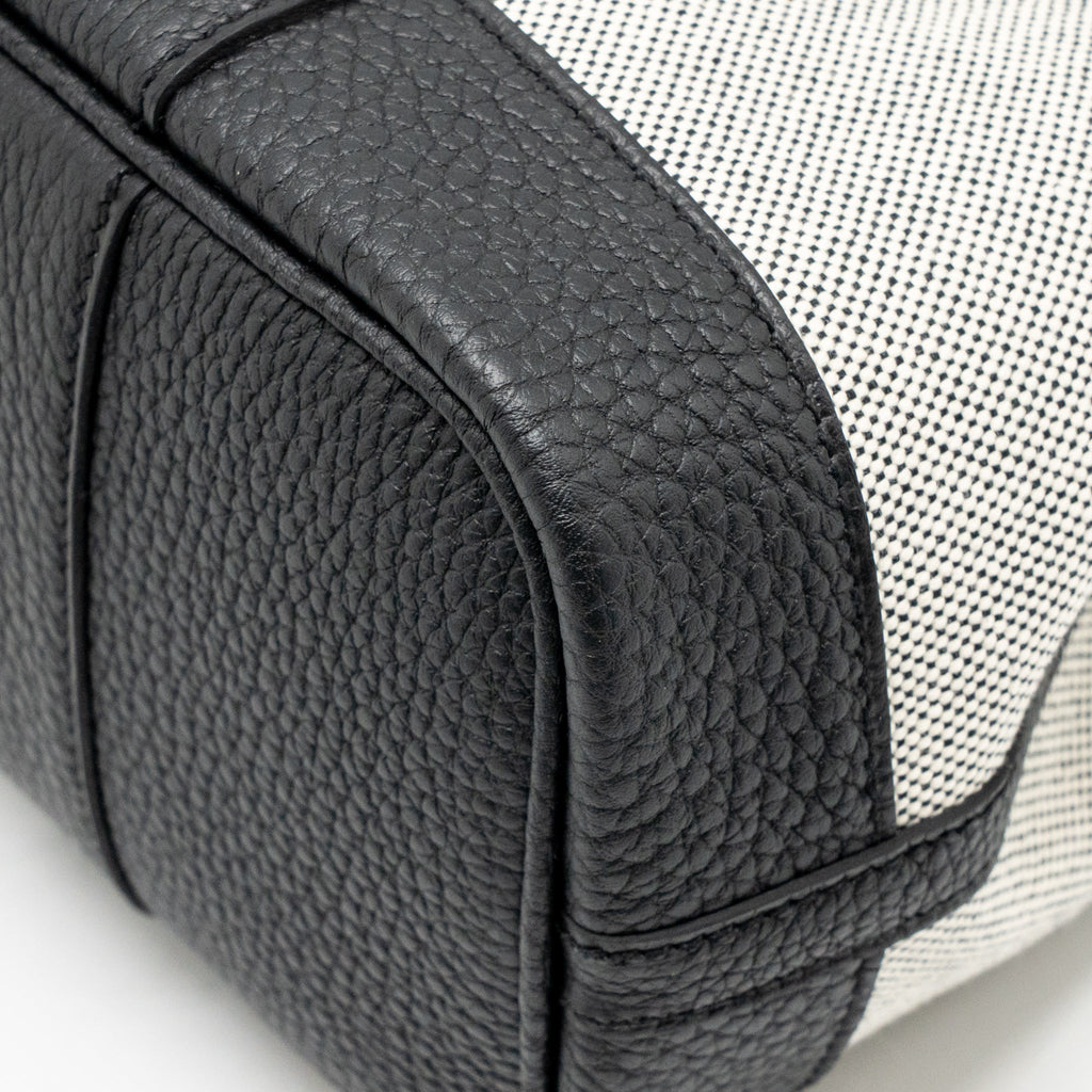 Hermes Neo Garden Party 23 Canvas/Negonda Ecru-Noir/Noir SHW
