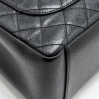 CHANEL GRAND SHOPPING TOTE BAG CAVIAR BLACK SHW