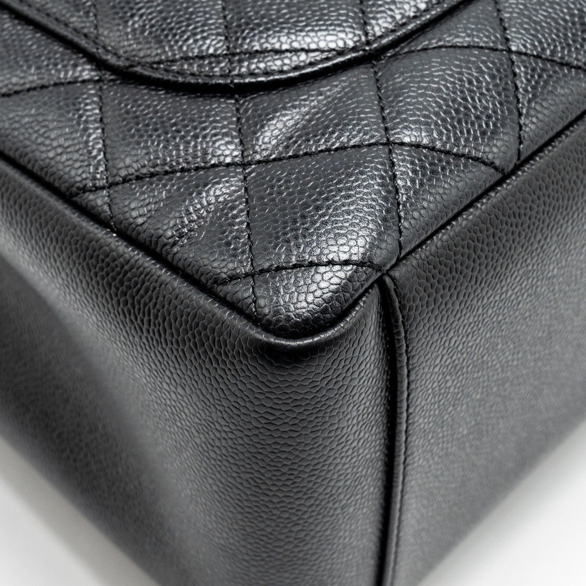 CHANEL GRAND SHOPPING TOTE BAG CAVIAR BLACK SHW