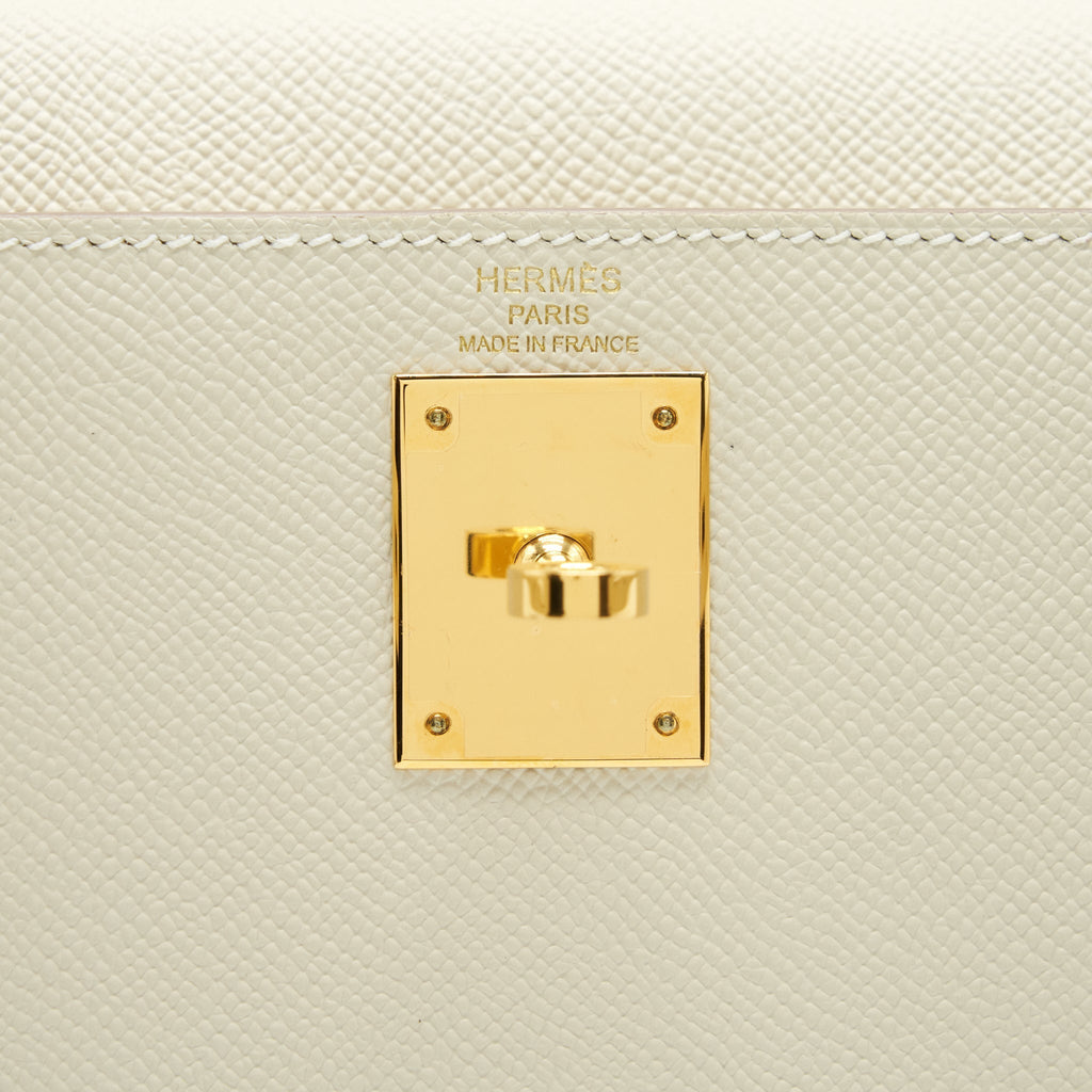 HERMES KELLY 28 SELLIER EPSOM CRAIE GHW