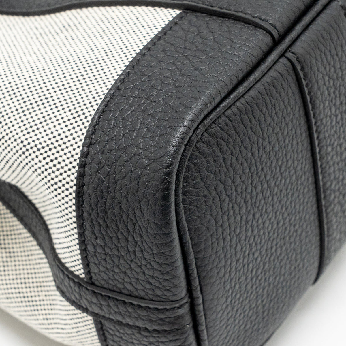 Hermes Neo Garden Party 23 Canvas/Negonda Ecru-Noir/Noir SHW