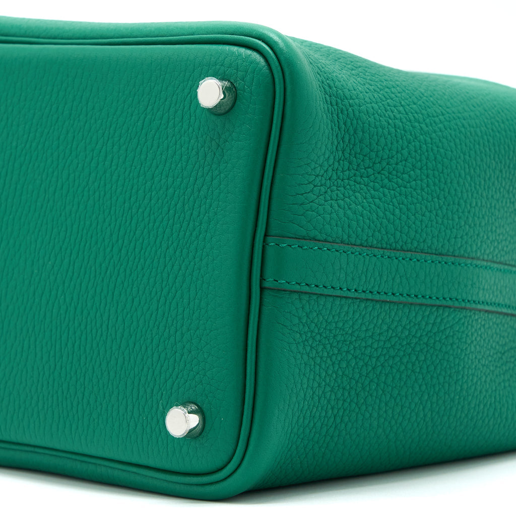 HERMES PICOTIN 18 LOCK BAG CLEMENCE U4 VERT VERTIGO SHW