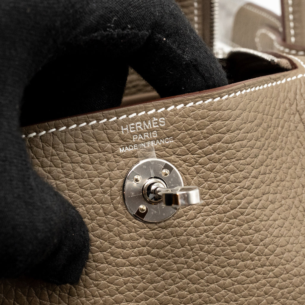 Hermes Mini Lindy II clemence etoupe SHW