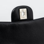 CHANEL CLASSIC MINI SQUARE FLAP BAG CAVIAR BLACK SHW