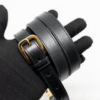 GUCCI HORSEBIT 1955 SMALL SHOULDER BAG CALFSKIN BLACK GHW