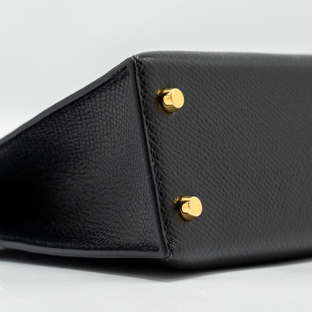 Hermes Mini Kelly II Epsom Black GHW