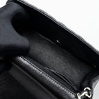 CHANEL CLASSIC MINI SQUARE FLAP BAG CAVIAR BLACK SHW