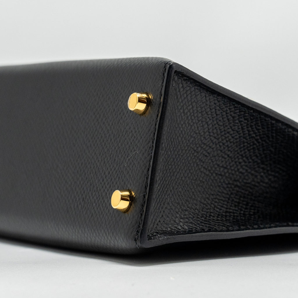 Hermes Mini Kelly II Epsom Black GHW