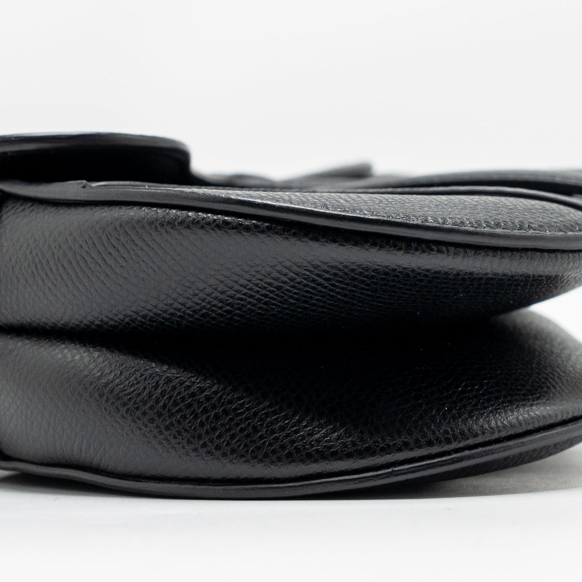 DIOR MINI SADDLE BAG CALFSKIN BLACK GHW