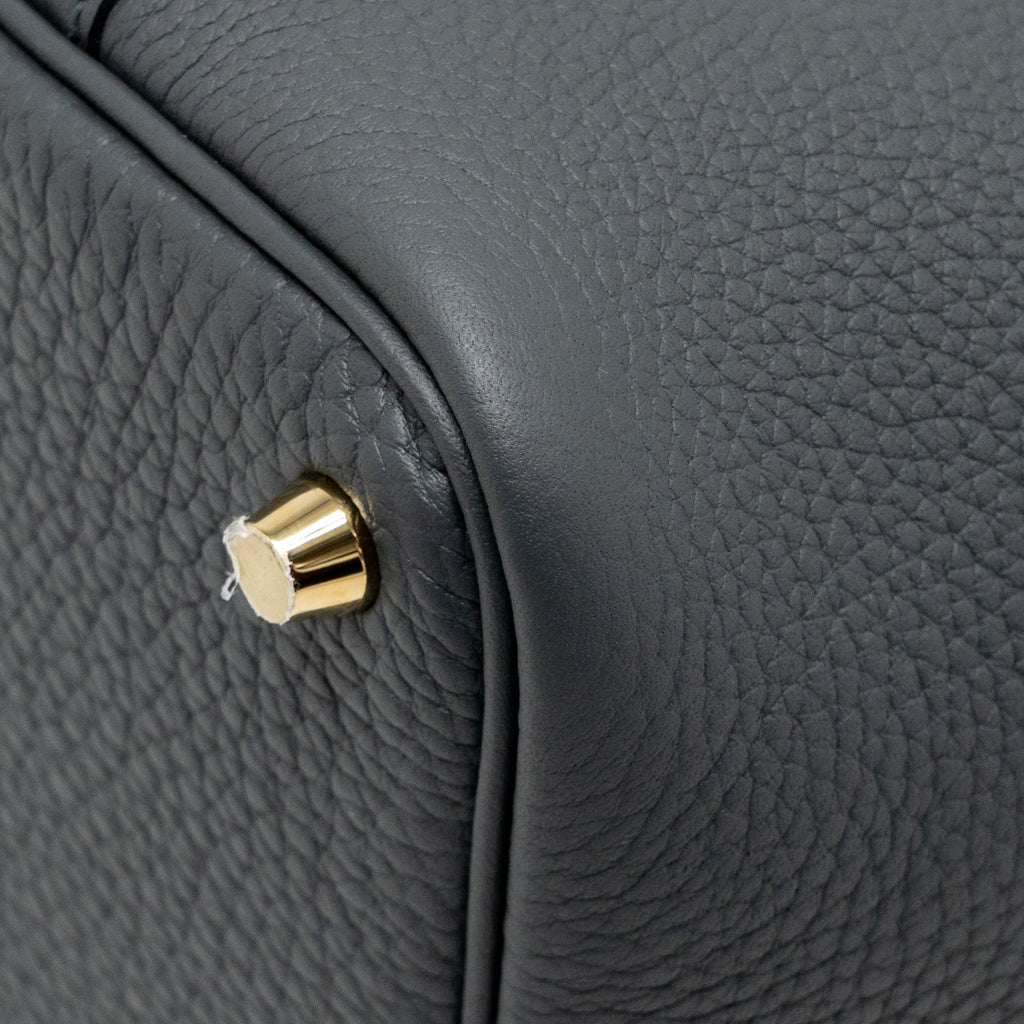 Hermes Picotin 18 Lock Bag Clemence Gris Misty GHW