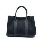 HERMES GARDEN PARTY 36 NEGONDA/CANVAS BLACK SHW