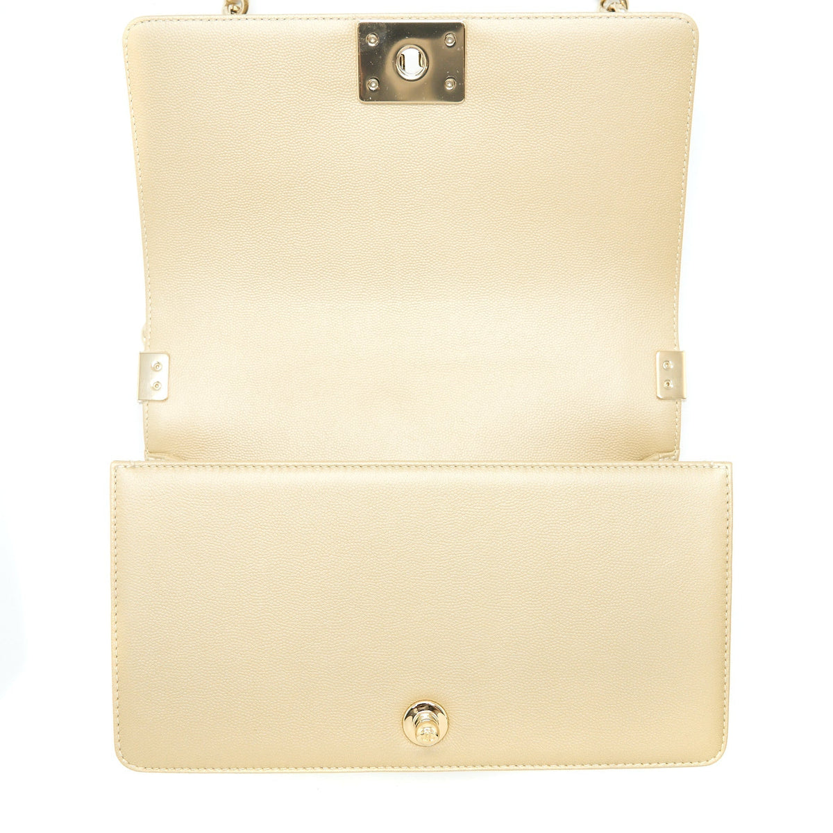 CHANEL MEDIUM BOY CAVIAR GOLD LGHW