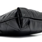 CHANEL MINI 22 BAG SHINY CALFSKIN BLACK GHW (MICROCHIP)