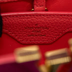 LOUIS VUITTON CAPUCINES BB CALFSKIN PINK/BRIGHT ORANGE GHW