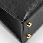 Hermes Mini Kelly II Epsom Black GHW