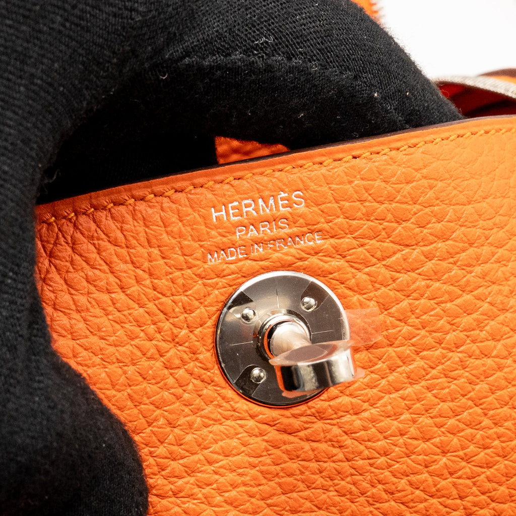 Hermes Mini Lindy Clemence 9J Feu SHW