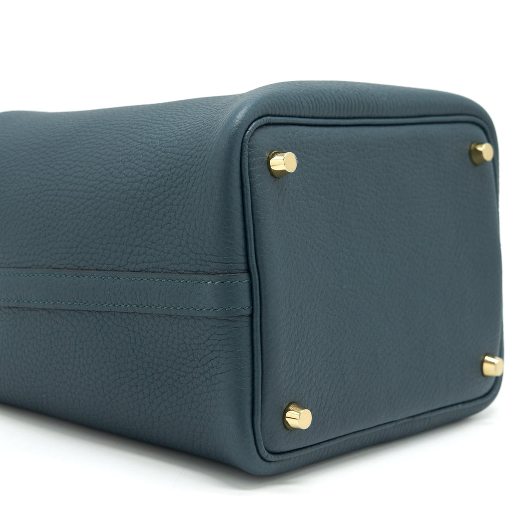 Hermes Picotin 18 Lock Bag Clemence 6o Vert Cypress GHW