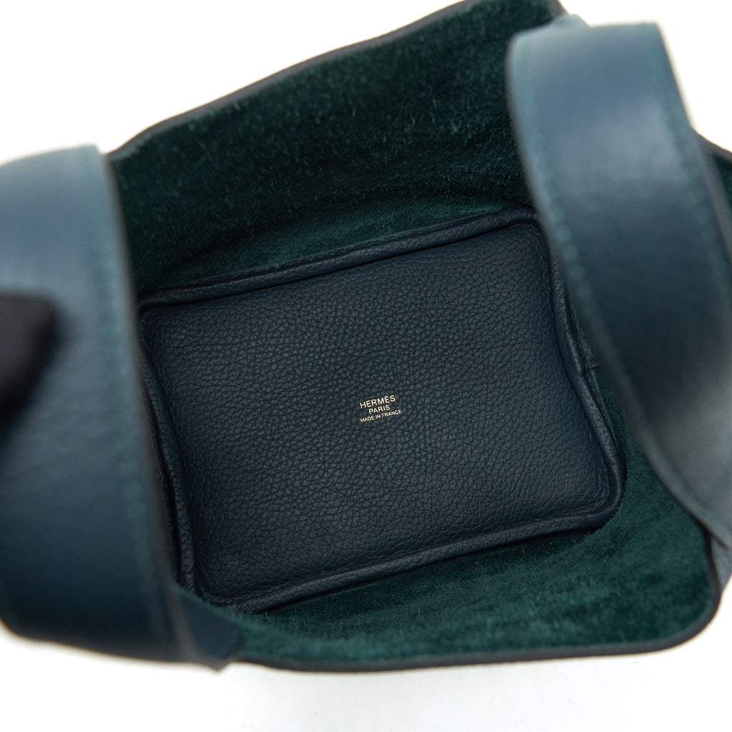 Hermes Picotin 18 Lock Bag Clemence 6o Vert Cypress GHW