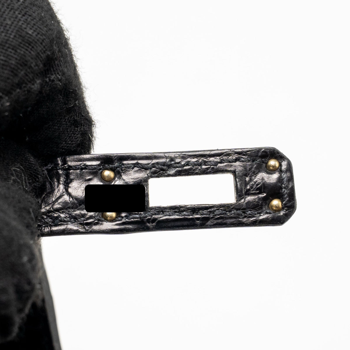 Hermes kelly Pochette crocodile niloticus matt Black SHW