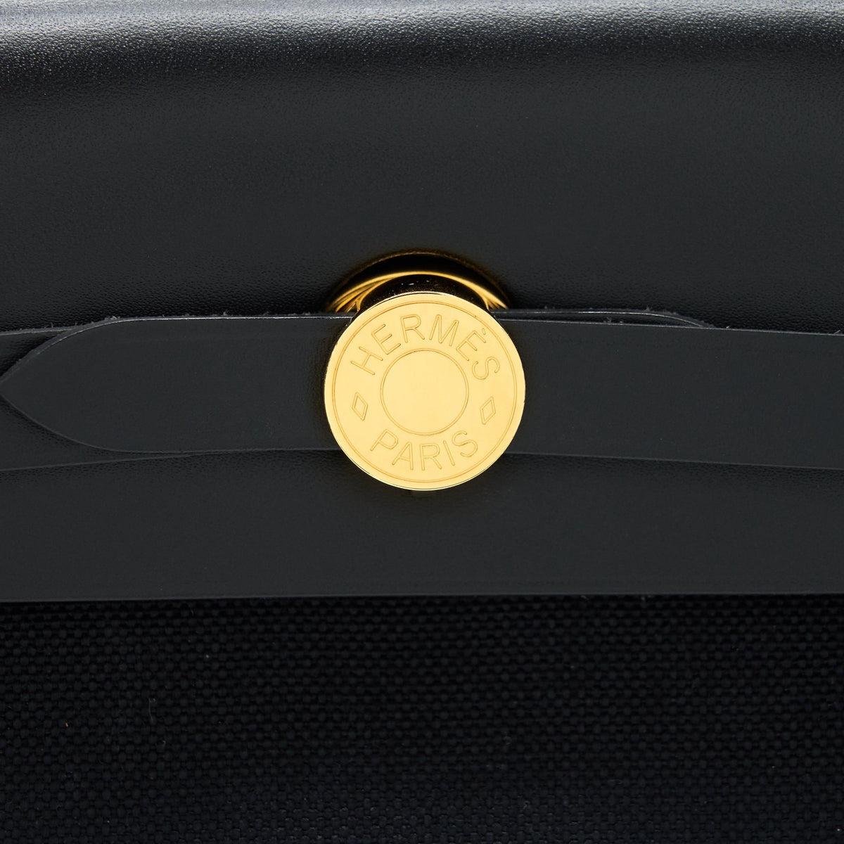 HERMES HERBAG 31 RETOUR BAG BLACK GHW