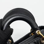 DIOR SMALL MY ABC LADY DIOR LAMBSKIN BLACK GHW